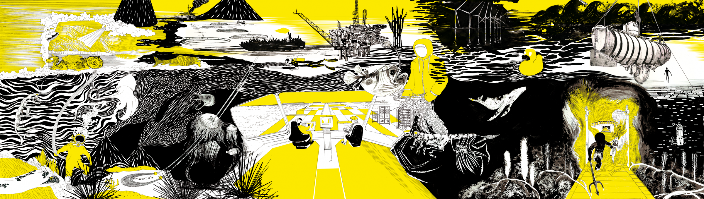 thegreeneyl ausstellungs design Humboldt Universität bahnhof der wissenschaften unter den linden ubahn medienwand grafik