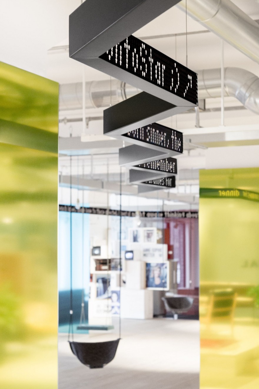 thegreeneyl universal music berlin installation design music data sculptures